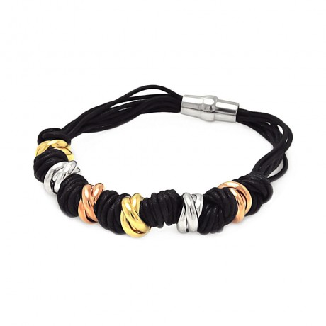 wholesale silver three tone italian bracelet
