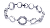 wholesale silver cz bracelet