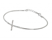 wholesale silver cross bracelet