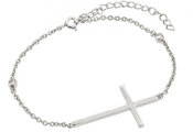 wholesale silver cross bracelet