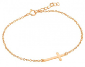 wholesale silver gold plated cross bracelet