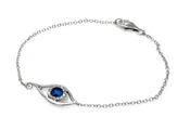 wholesale silver evil eye bracelet