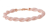 wholesale silver gold plated braided mesh italian bracelet