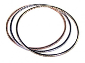 wholesale silver three tone cz bracelet