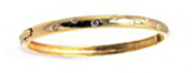wholesale silver gold plated cz bangle bracelet