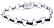 wholesale silver heart bracelet
