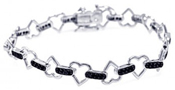 wholesale silver heart bracelet