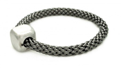 wholesale silver matte finish italian bracelet