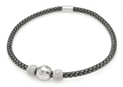 wholesale silver bead italian bracelet