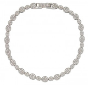 wholesale silver micro pave cz tennis bracelet