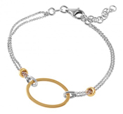 wholesale silver gold plated multi strand italian bracelet