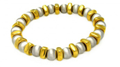 wholesale silver gold plated stretchable bead italian bracelet