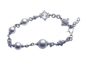 wholesale silver pearl bracelet