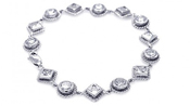 wholesale silver cz bracelet