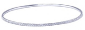 wholesale silver cz covered bangle bracelet