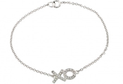 wholesale silver xo cz bracelet