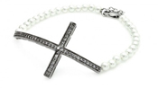 wholesale silver cross bracelet