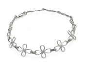 wholesale silver cross link bracelet