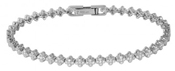 wholesale silver micro pave cz cross bracelet