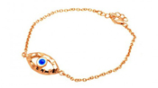 wholesale silver gold plated evil eye cz bracelet