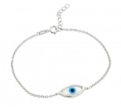 wholesale silver evil eye bracelet