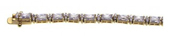 wholesale silver gold plated emerald cut tennis bracelet