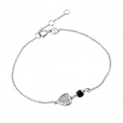 wholesale silver heart bracelet