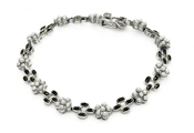 wholesale silver marcasite cz tennis bracelet