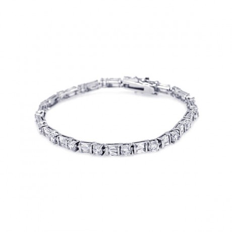 wholesale silver cz bracelet
