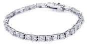 wholesale silver cz bracelet