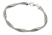 wholesale silver mesh twisted iitalian bracelet