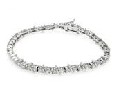 wholesale silver cz bracelet