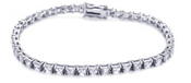 wholesale silver cz tennis bracelet