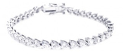 wholesale silver cz tennis bracelet