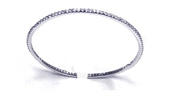 wholesale silver cz bangle bracelet