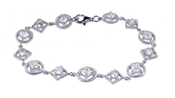 wholesale silver cz bracelet