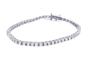 wholesale silver cz tennis bracelet