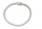 wholesale silver cz tennis bracelet