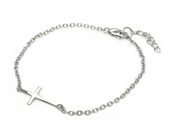 wholesale silver cross bracelet