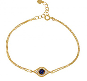 wholesale silver gold plated evil eye bracelet