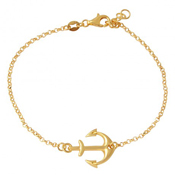 wholesale silver gold plated anchor italian bracelet