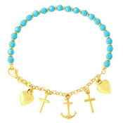 wholesale silver gold plated charm bracelet