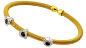 wholesale silver gold plated pop corn chain italian bracelet