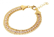 wholesale silver gold plated italian tennis bracelet