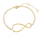 wholesale silver gold plated infinity bracelet