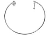 wholesale silver heart and arrow cuff bracelet