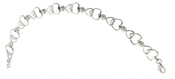 wholesale silver multi heart bracelet