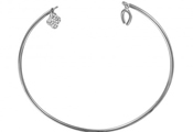 wholesale silver clover and horse shoe cuff bracelet