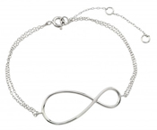 wholesale silver infinity sign bracelet