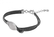 wholesale silver micro pave italian bracelet